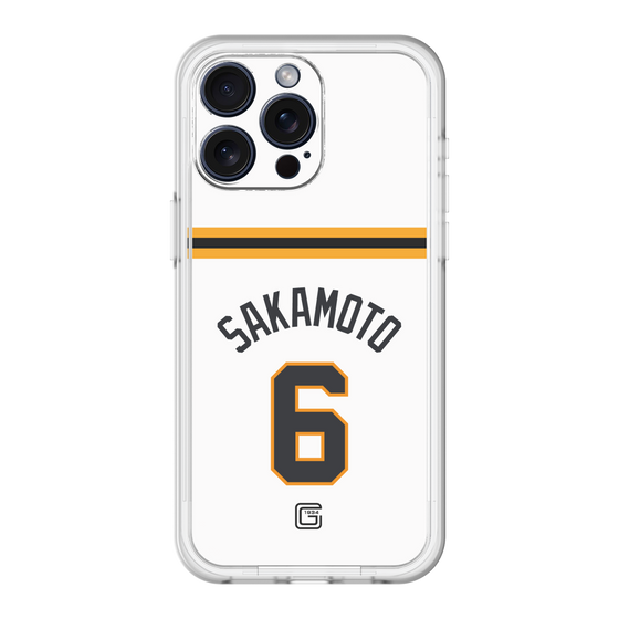 スリムプロテクションプレミアムケース［ 読売ジャイアンツ - #6 SAKAMOTO - ホーム ］