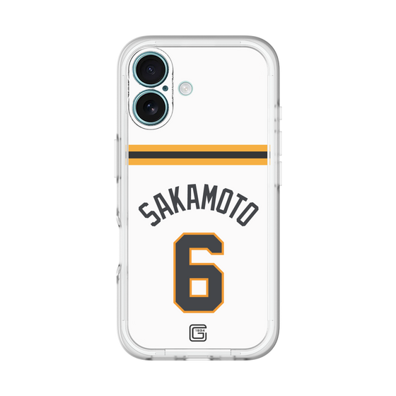 スリムプロテクションプレミアムケース［ 読売ジャイアンツ - #6 SAKAMOTO - ホーム ］