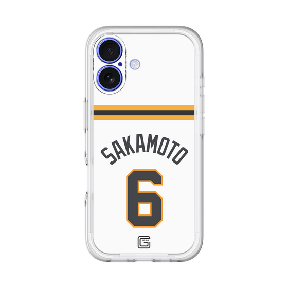 スリムプロテクションプレミアムケース［ 読売ジャイアンツ - #6 SAKAMOTO - ホーム ］