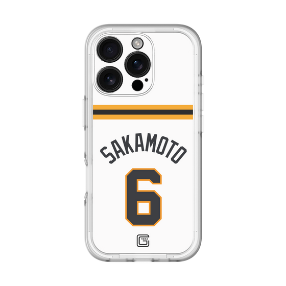 スリムプロテクションプレミアムケース［ 読売ジャイアンツ - #6 SAKAMOTO - ホーム ］