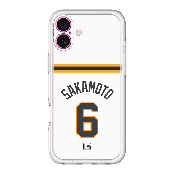 スリムプロテクションプレミアムケース［ 読売ジャイアンツ - #6 SAKAMOTO - ホーム ］