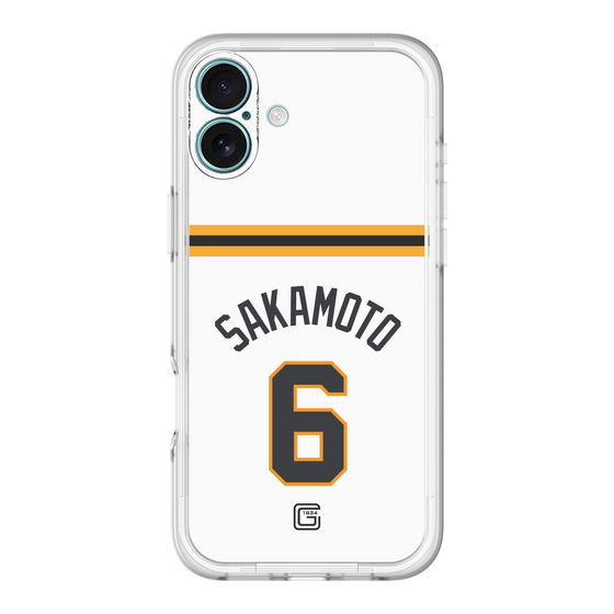 スリムプロテクションプレミアムケース［ 読売ジャイアンツ - #6 SAKAMOTO - ホーム ］