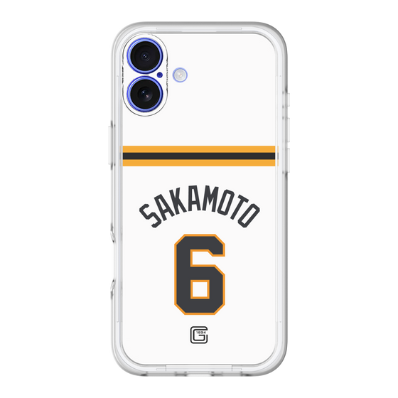 スリムプロテクションプレミアムケース［ 読売ジャイアンツ - #6 SAKAMOTO - ホーム ］