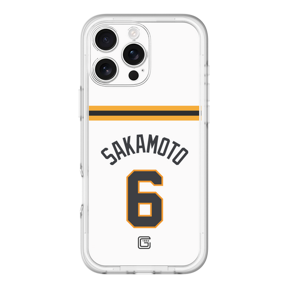 スリムプロテクションプレミアムケース［ 読売ジャイアンツ - #6 SAKAMOTO - ホーム ］