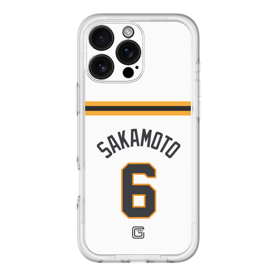 スリムプロテクションプレミアムケース［ 読売ジャイアンツ - #6 SAKAMOTO - ホーム ］