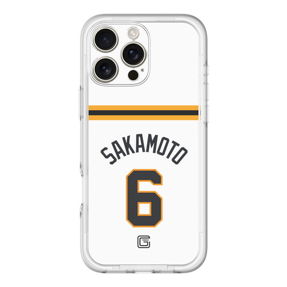 スリムプロテクションプレミアムケース［ 読売ジャイアンツ - #6 SAKAMOTO - ホーム ］