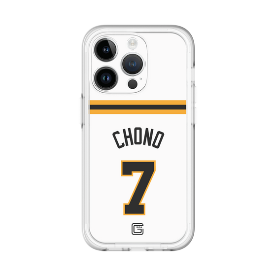 スリムプロテクションプレミアムケース［ 読売ジャイアンツ - #7 CHONO - ホーム ］