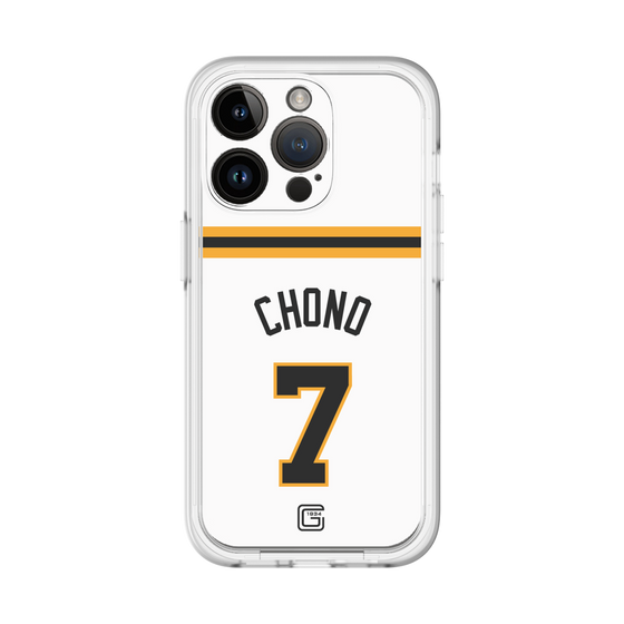 スリムプロテクションプレミアムケース［ 読売ジャイアンツ - #7 CHONO - ホーム ］