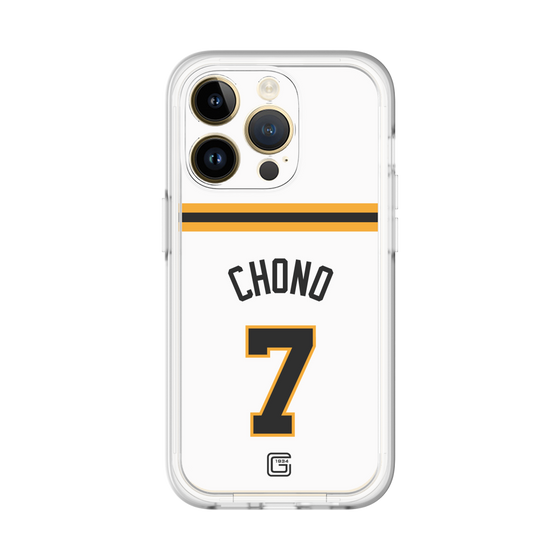 スリムプロテクションプレミアムケース［ 読売ジャイアンツ - #7 CHONO - ホーム ］