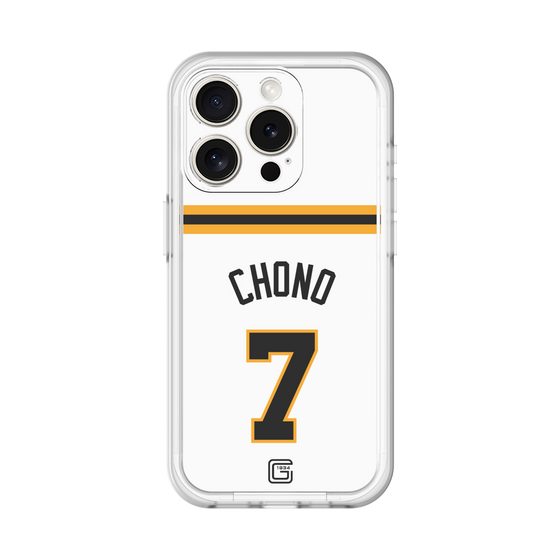 スリムプロテクションプレミアムケース［ 読売ジャイアンツ - #7 CHONO - ホーム ］