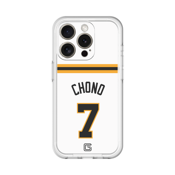 スリムプロテクションプレミアムケース［ 読売ジャイアンツ - #7 CHONO - ホーム ］