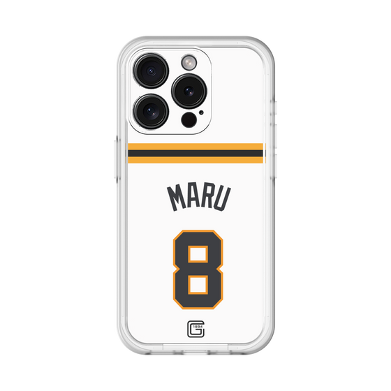 スリムプロテクションプレミアムケース［ 読売ジャイアンツ - #8 MARU - ホーム ］