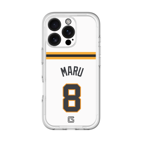 スリムプロテクションプレミアムケース［ 読売ジャイアンツ - #8 MARU - ホーム ］