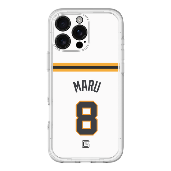 スリムプロテクションプレミアムケース［ 読売ジャイアンツ - #8 MARU - ホーム ］