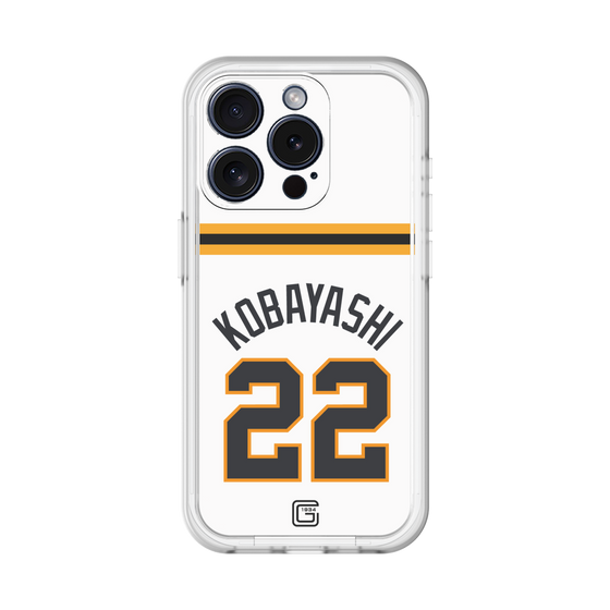 スリムプロテクションプレミアムケース［ 読売ジャイアンツ - #22 KOBAYASHI - ホーム ］