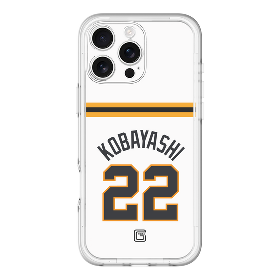 スリムプロテクションプレミアムケース［ 読売ジャイアンツ - #22 KOBAYASHI - ホーム ］