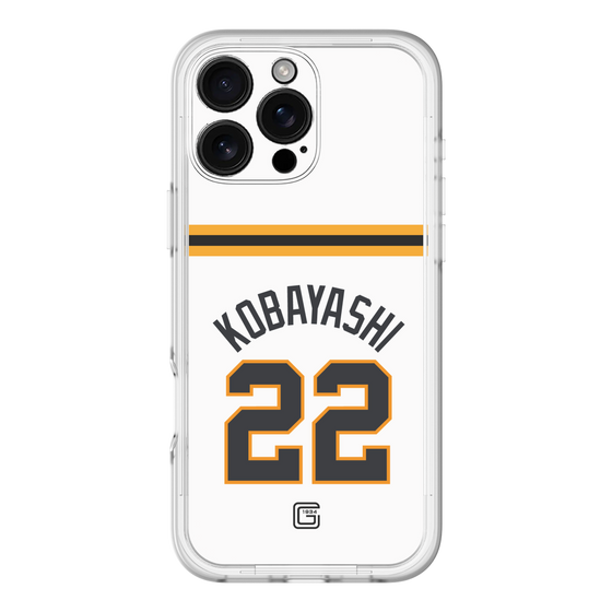 スリムプロテクションプレミアムケース［ 読売ジャイアンツ - #22 KOBAYASHI - ホーム ］