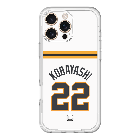スリムプロテクションプレミアムケース［ 読売ジャイアンツ - #22 KOBAYASHI - ホーム ］