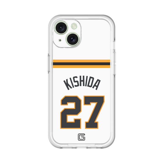 スリムプロテクションプレミアムケース［ 読売ジャイアンツ - #27 KISHIDA - ホーム ］