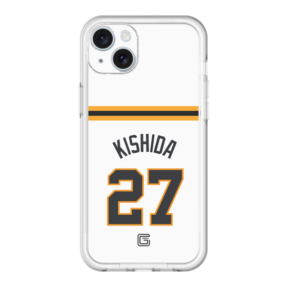スリムプロテクションプレミアムケース［ 読売ジャイアンツ - #27 KISHIDA - ホーム ］