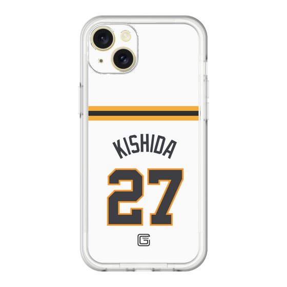 スリムプロテクションプレミアムケース［ 読売ジャイアンツ - #27 KISHIDA - ホーム ］