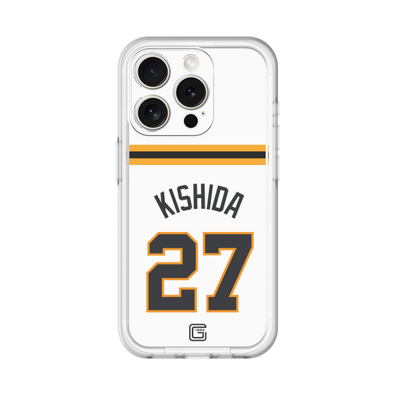 スリムプロテクションプレミアムケース［ 読売ジャイアンツ - #27 KISHIDA - ホーム ］