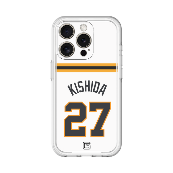 スリムプロテクションプレミアムケース［ 読売ジャイアンツ - #27 KISHIDA - ホーム ］
