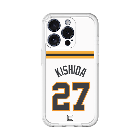 スリムプロテクションプレミアムケース［ 読売ジャイアンツ - #27 KISHIDA - ホーム ］