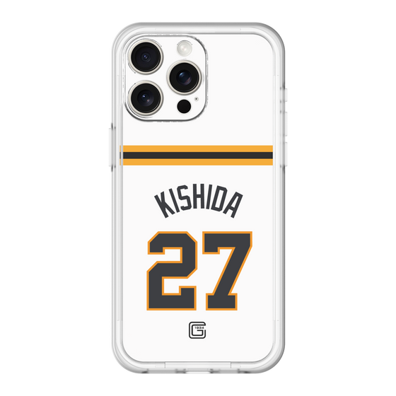 スリムプロテクションプレミアムケース［ 読売ジャイアンツ - #27 KISHIDA - ホーム ］