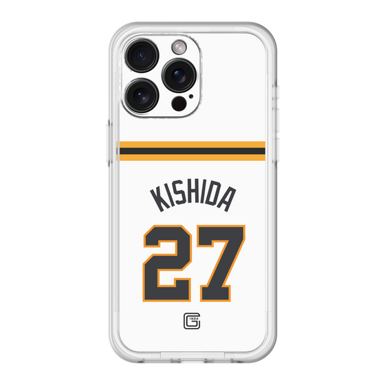 スリムプロテクションプレミアムケース［ 読売ジャイアンツ - #27 KISHIDA - ホーム ］