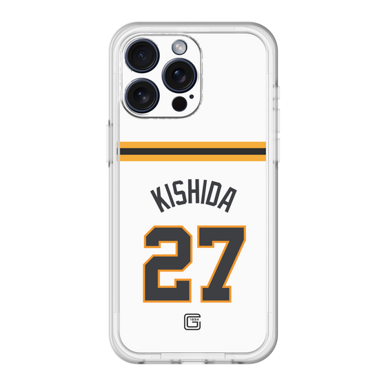 スリムプロテクションプレミアムケース［ 読売ジャイアンツ - #27 KISHIDA - ホーム ］