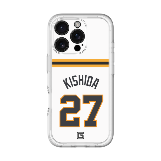 スリムプロテクションプレミアムケース［ 読売ジャイアンツ - #27 KISHIDA - ホーム ］