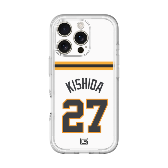 スリムプロテクションプレミアムケース［ 読売ジャイアンツ - #27 KISHIDA - ホーム ］