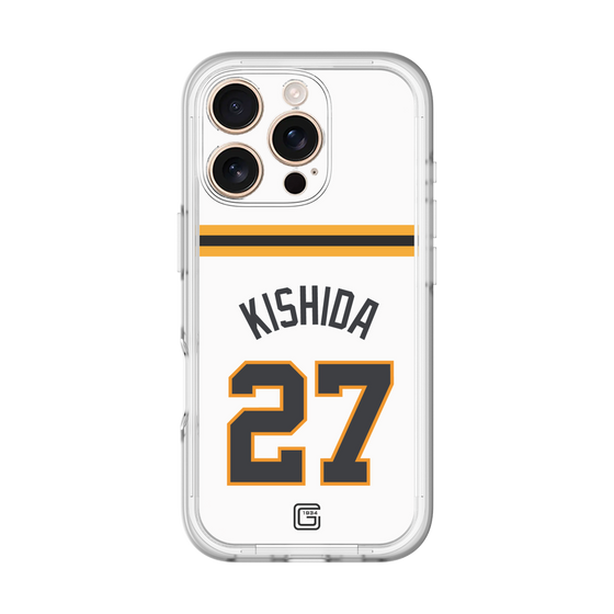 スリムプロテクションプレミアムケース［ 読売ジャイアンツ - #27 KISHIDA - ホーム ］