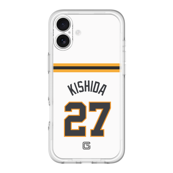 スリムプロテクションプレミアムケース［ 読売ジャイアンツ - #27 KISHIDA - ホーム ］