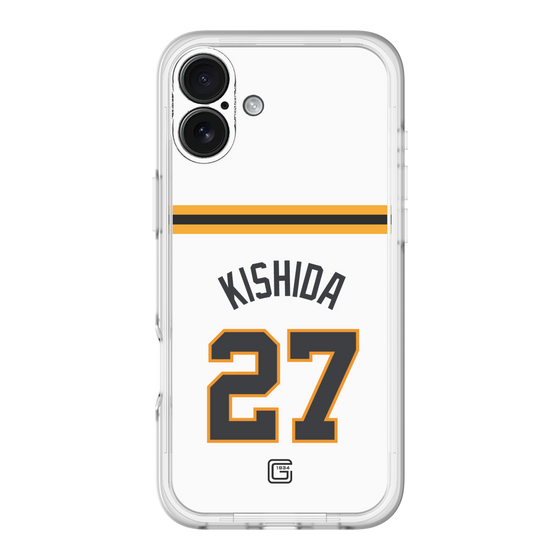 スリムプロテクションプレミアムケース［ 読売ジャイアンツ - #27 KISHIDA - ホーム ］