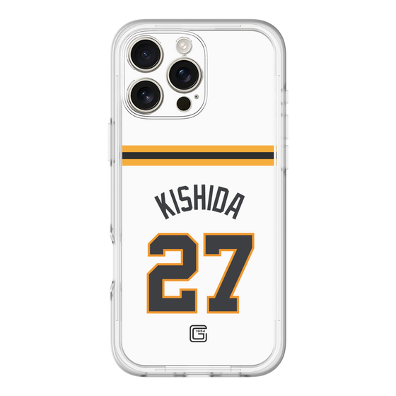 スリムプロテクションプレミアムケース［ 読売ジャイアンツ - #27 KISHIDA - ホーム ］