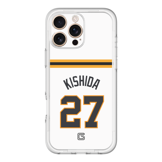 スリムプロテクションプレミアムケース［ 読売ジャイアンツ - #27 KISHIDA - ホーム ］