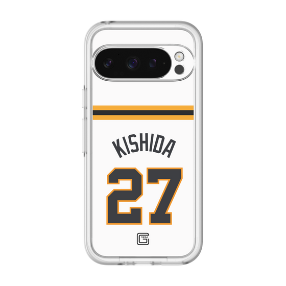 スリムプロテクションプレミアムケース［ 読売ジャイアンツ - #27 KISHIDA - ホーム ］
