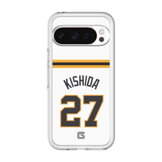 スリムプロテクションプレミアムケース［ 読売ジャイアンツ - #27 KISHIDA - ホーム ］