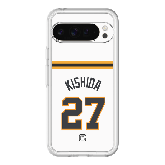 スリムプロテクションプレミアムケース［ 読売ジャイアンツ - #27 KISHIDA - ホーム ］