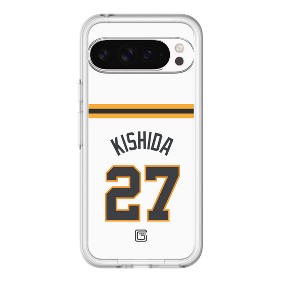 スリムプロテクションプレミアムケース［ 読売ジャイアンツ - #27 KISHIDA - ホーム ］