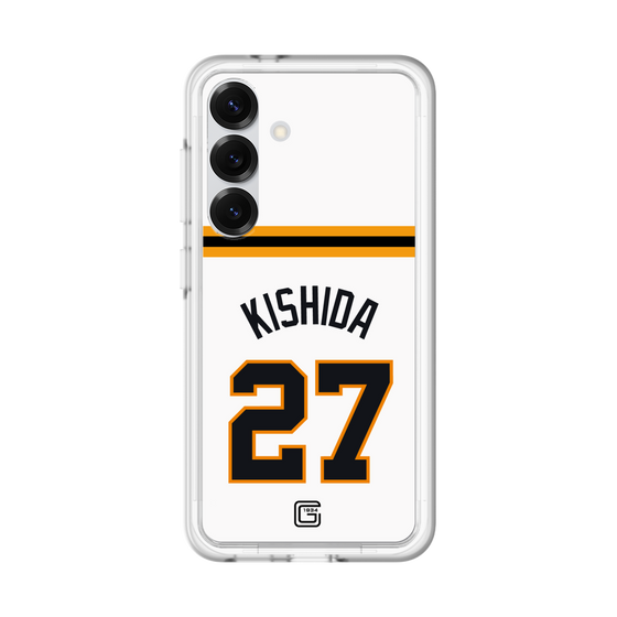 スリムプロテクションプレミアムケース［ 読売ジャイアンツ - #27 KISHIDA - ホーム ］