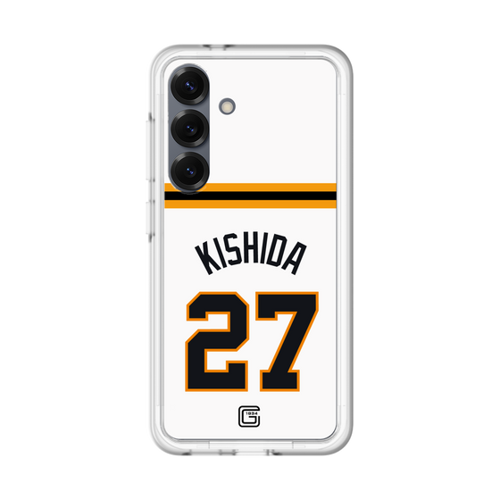 スリムプロテクションプレミアムケース［ 読売ジャイアンツ - #27 KISHIDA - ホーム ］