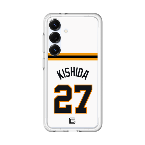 スリムプロテクションプレミアムケース［ 読売ジャイアンツ - #27 KISHIDA - ホーム ］