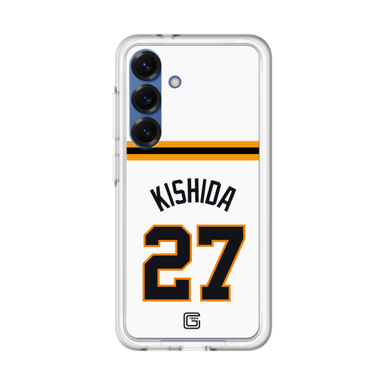 スリムプロテクションプレミアムケース［ 読売ジャイアンツ - #27 KISHIDA - ホーム ］