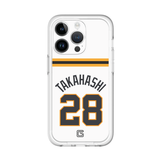 スリムプロテクションプレミアムケース［ 読売ジャイアンツ - #28 TAKAHASHI - ホーム ］