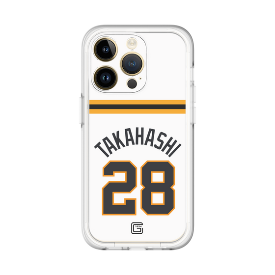 スリムプロテクションプレミアムケース［ 読売ジャイアンツ - #28 TAKAHASHI - ホーム ］