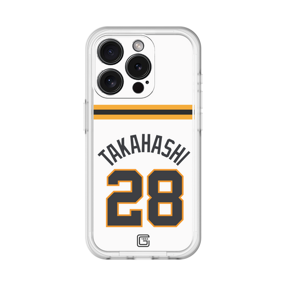 スリムプロテクションプレミアムケース［ 読売ジャイアンツ - #28 TAKAHASHI - ホーム ］