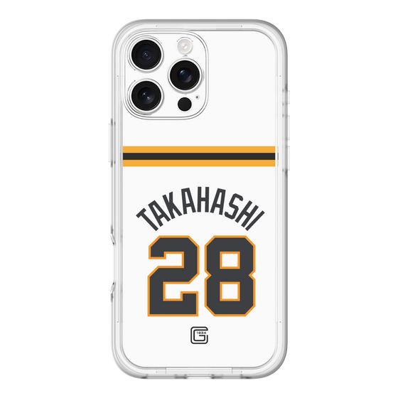 スリムプロテクションプレミアムケース［ 読売ジャイアンツ - #28 TAKAHASHI - ホーム ］